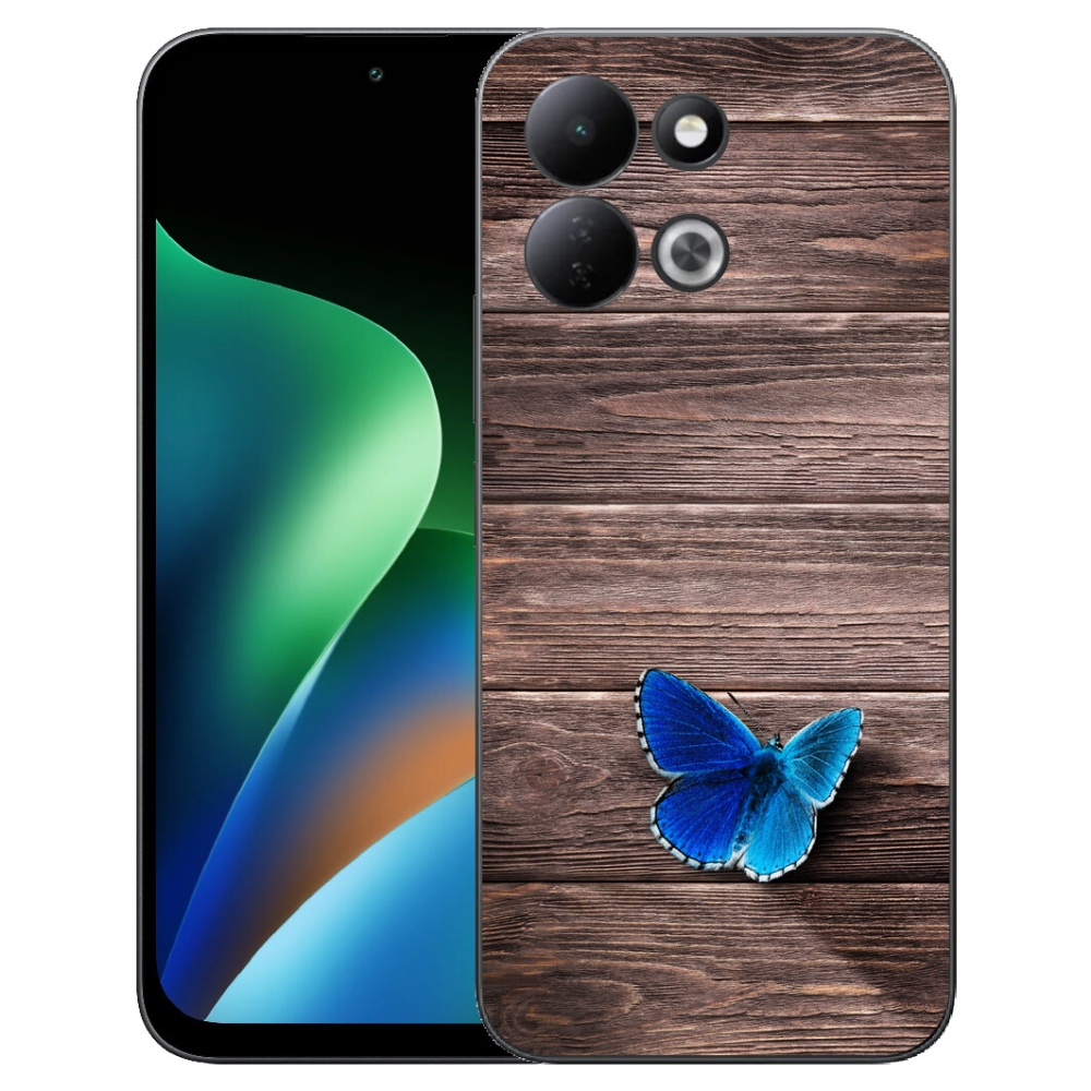 mmCase géltok a Xiaomi Redmi 17 4G/5G-hez – kék pillangó 1