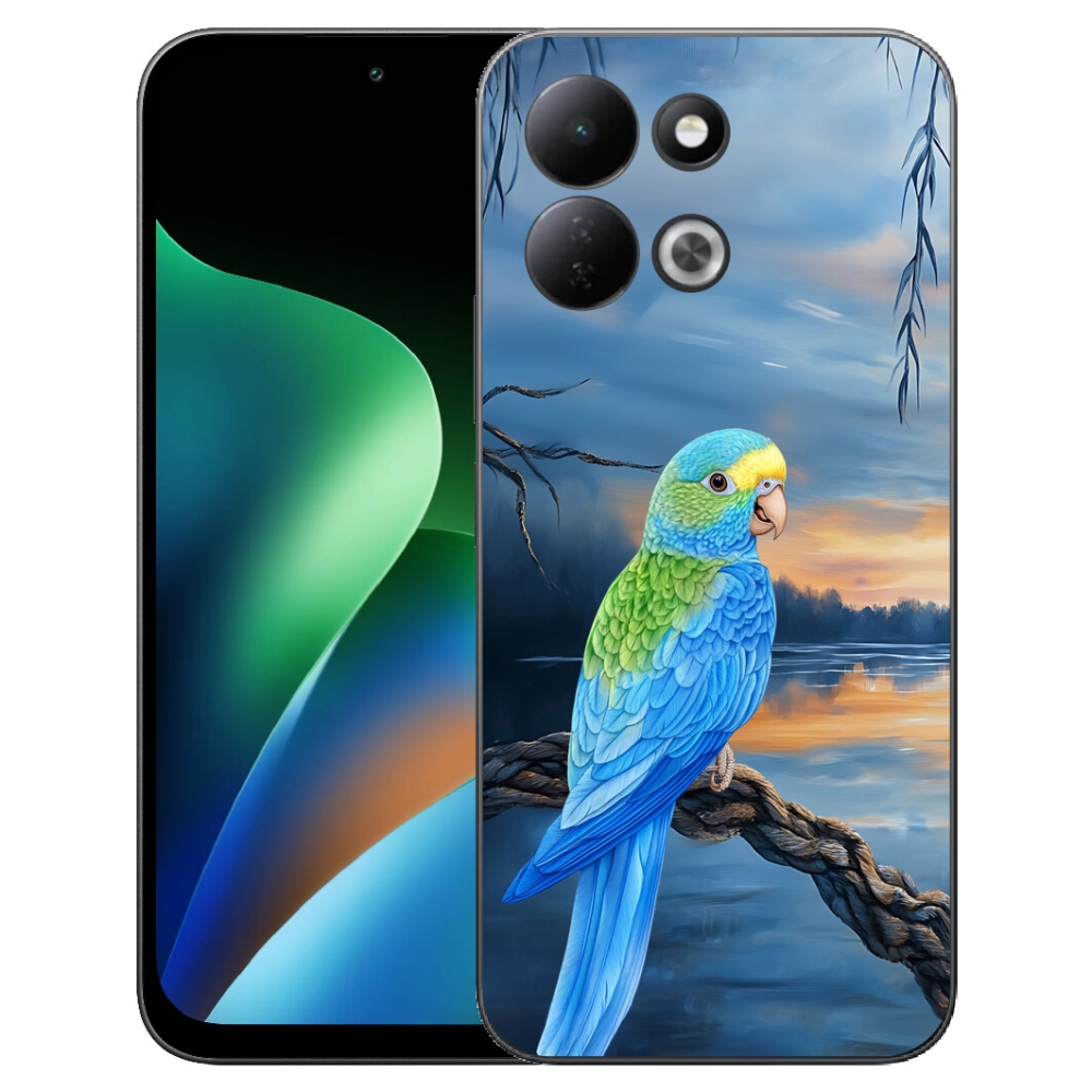 mmCase géltok a Xiaomi Redmi 17 4G/5G-hez – kék papagáj