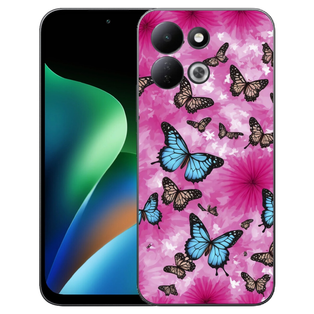 mmCase gélhuzat a Xiaomi Redmi 17 4G/5G-hez – pillangókert