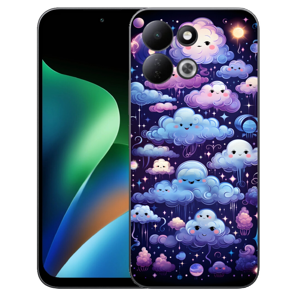 mmCase gélhuzat a Xiaomi Redmi 17 4G/5G-hez – felhők