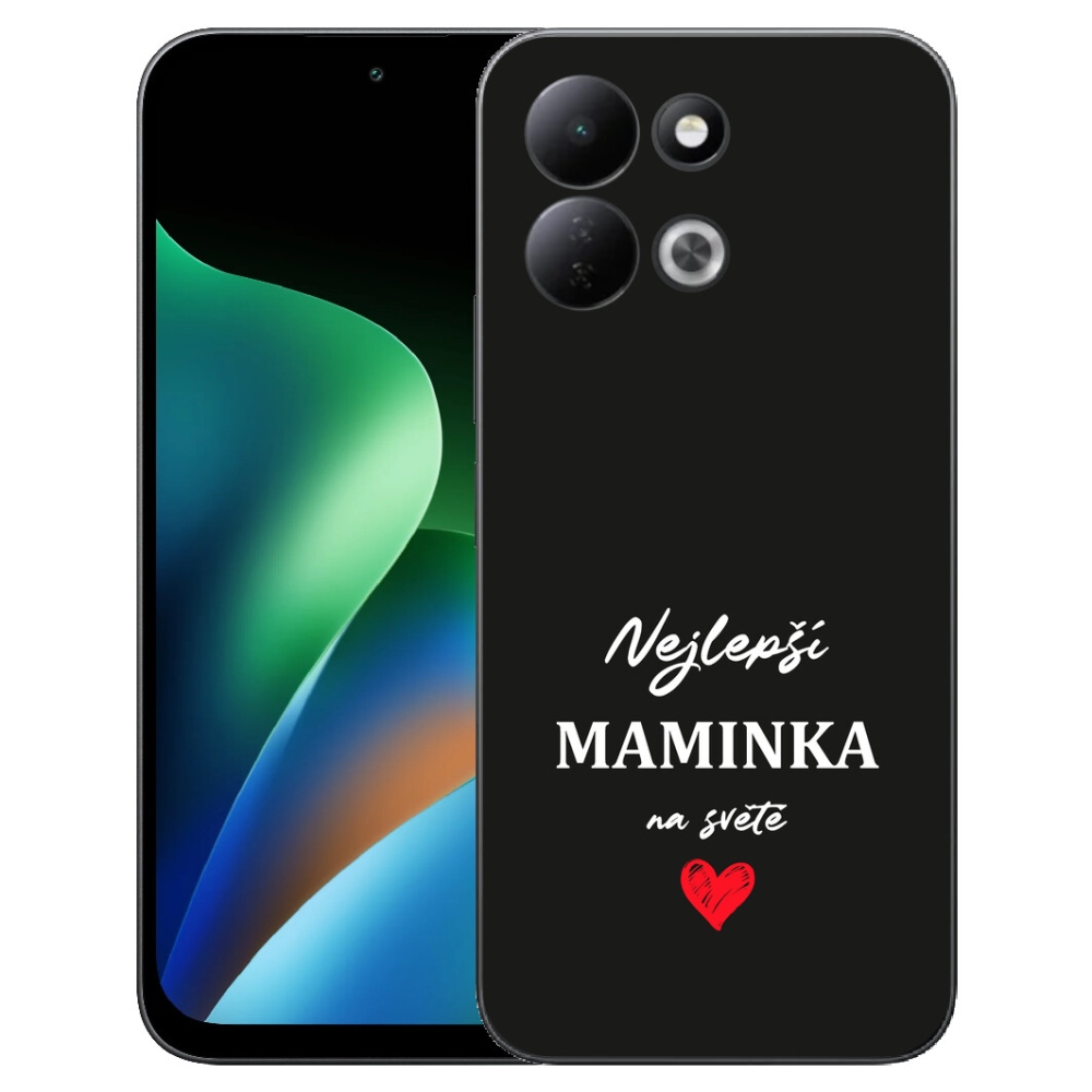 mmCase géltok a Xiaomi Redmi 17 4G/5G-hez – „A legjobb anyuka 1” fekete háttérrel