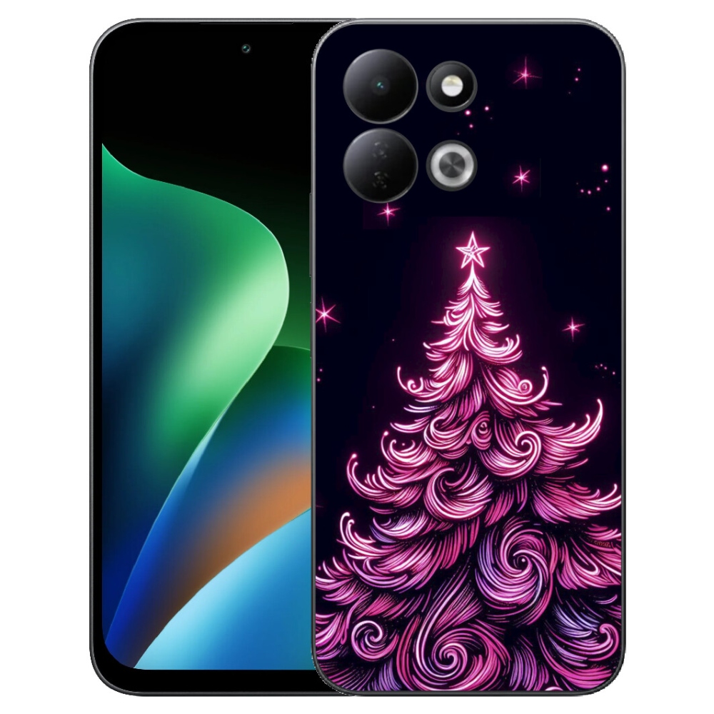 mmCase gél tok a Xiaomi Redmi 17 4G/5G-hez – neon karácsonyfa 2