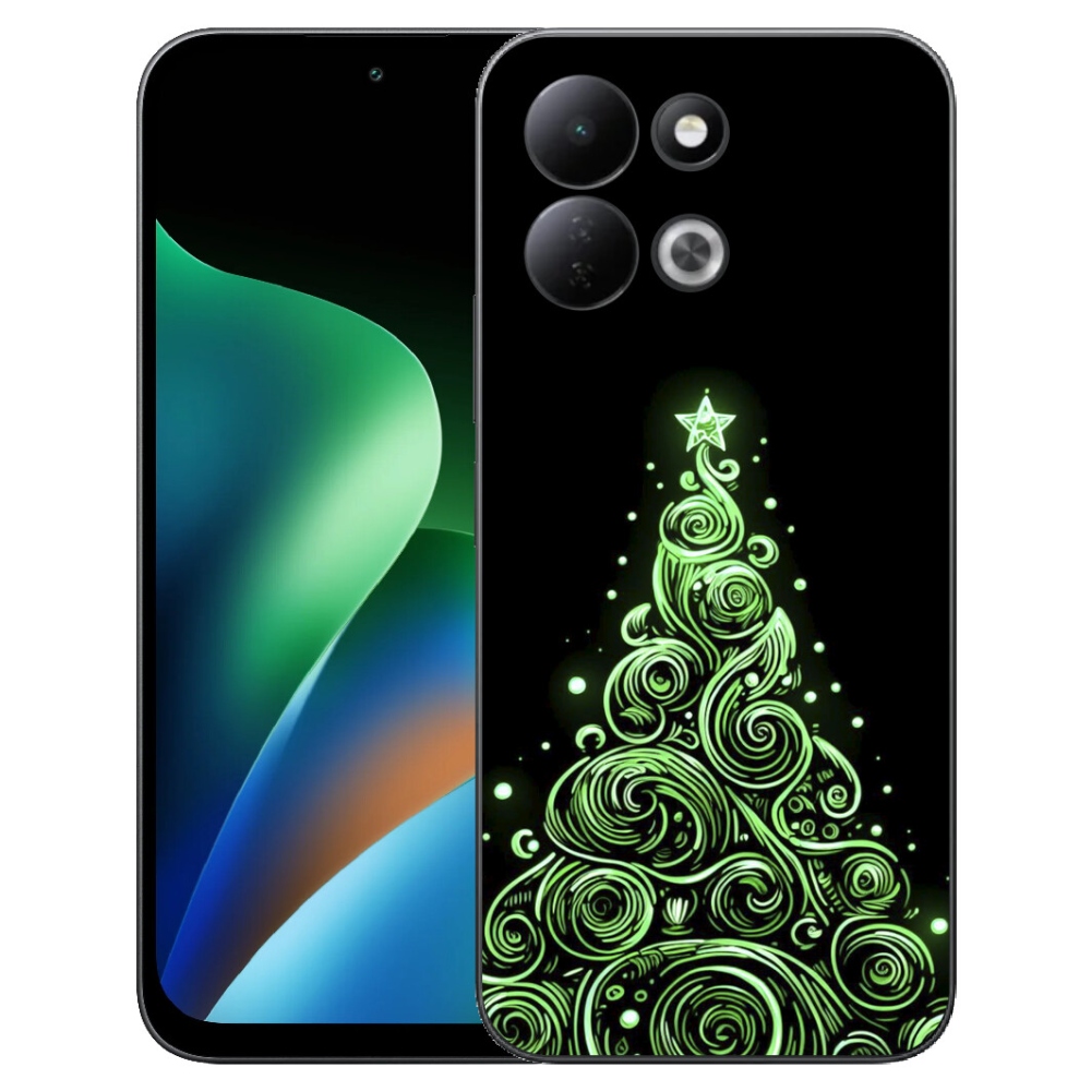 mmCase gél tok a Xiaomi Redmi 17 4G/5G-hez – neon karácsonyfa 3