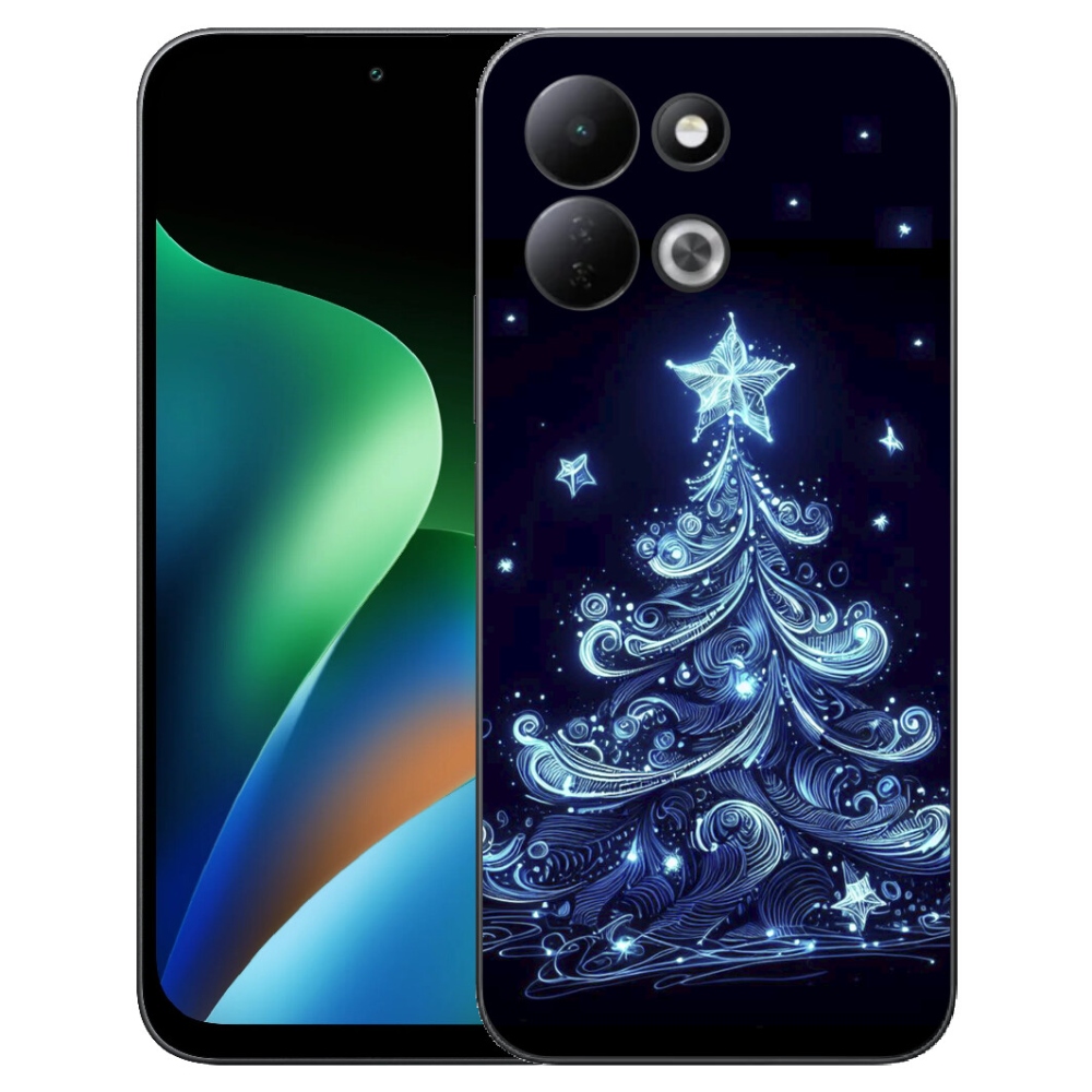 mmCase gél tok a Xiaomi Redmi 17 4G/5G-hez – neon karácsonyfa 4