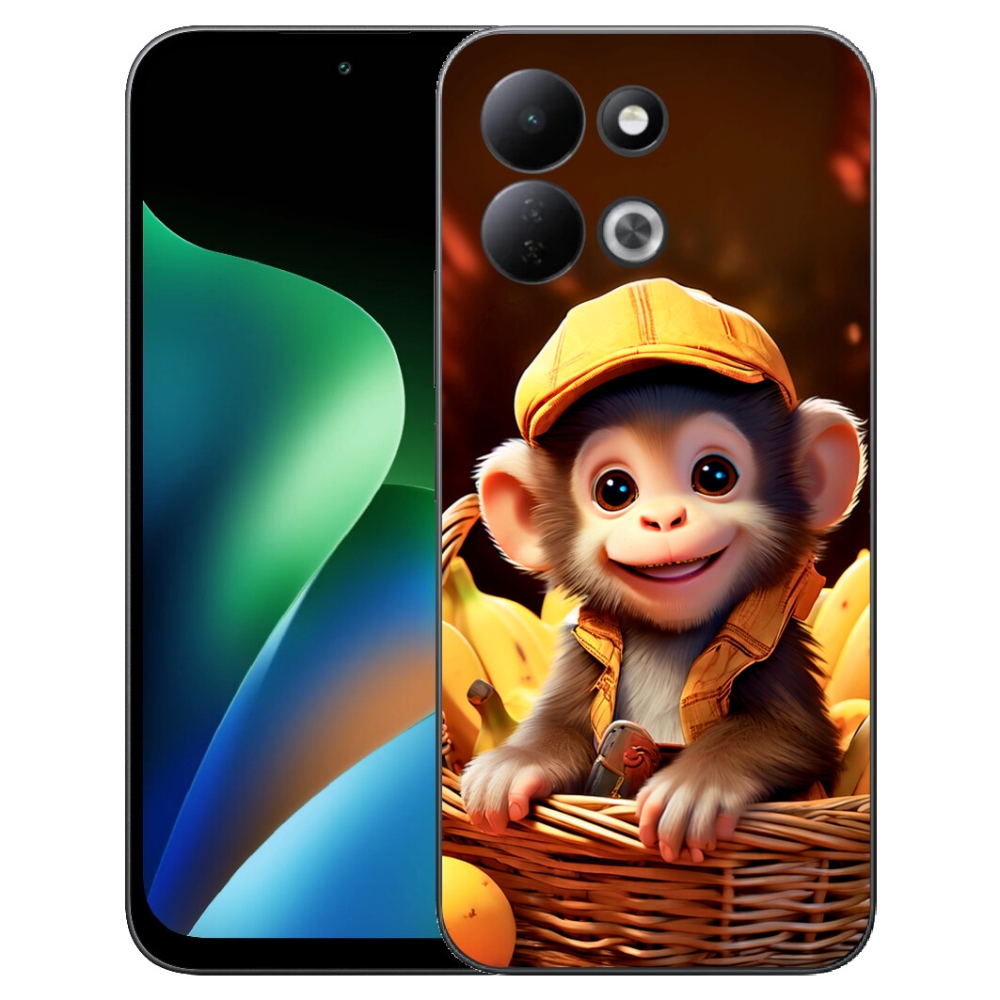 mmCase géltok a Xiaomi Redmi 17 4G/5G-hez – majom a kosárban