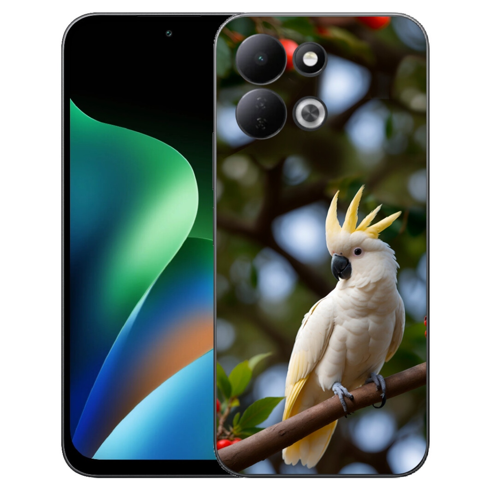 mmCase gél tok a Xiaomi Redmi 17 4G/5G-hez – kakadu papagáj 3