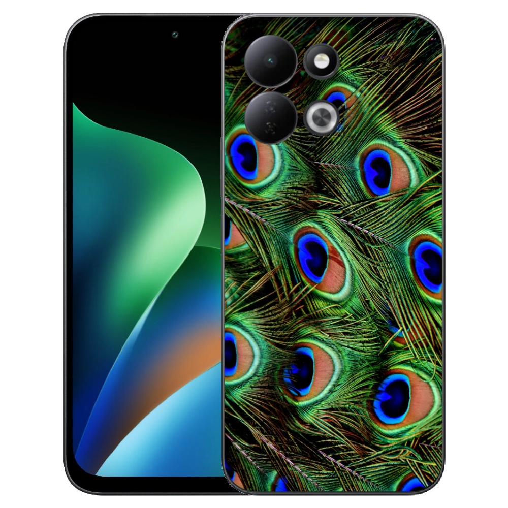 mmCase géltok a Xiaomi Redmi 17 4G/5G-hez – páva toll