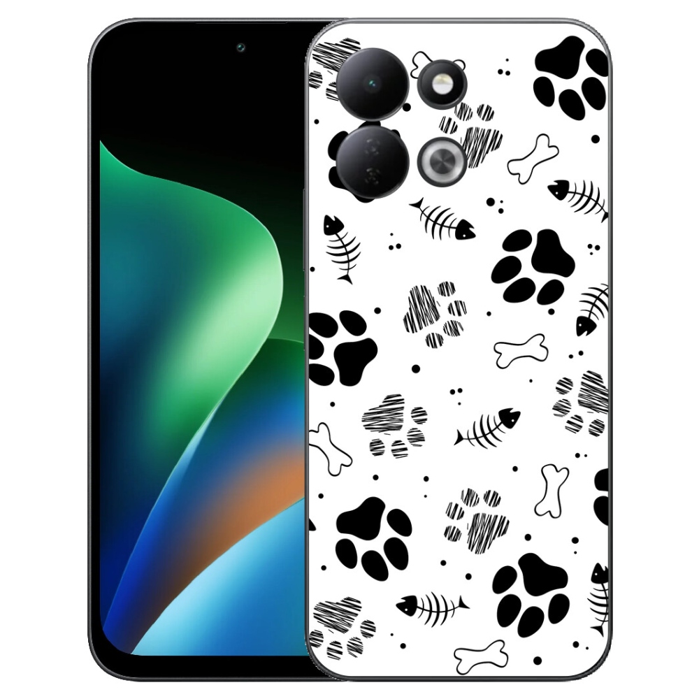 mmCase gél tok a Xiaomi Redmi 17 4G/5G-hez – kutyamancsok 1