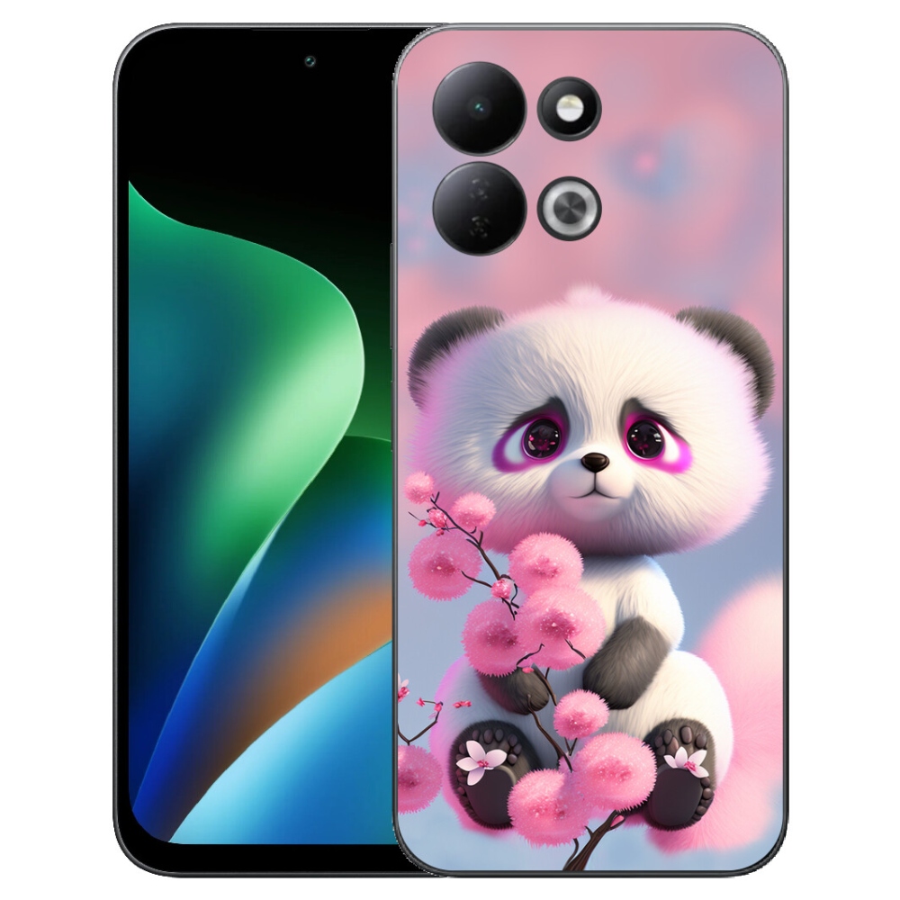 mmCase gél tok a Xiaomi Redmi 17 4G/5G-hez – aranyos panda 1