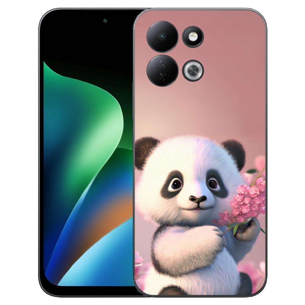 mmCase gél tok a Xiaomi Redmi 17 4G/5G-hez – aranyos panda