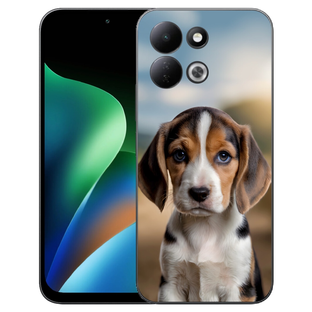 mmCase gél tok a Xiaomi Redmi 17 4G/5G-hez – aranyos beagle