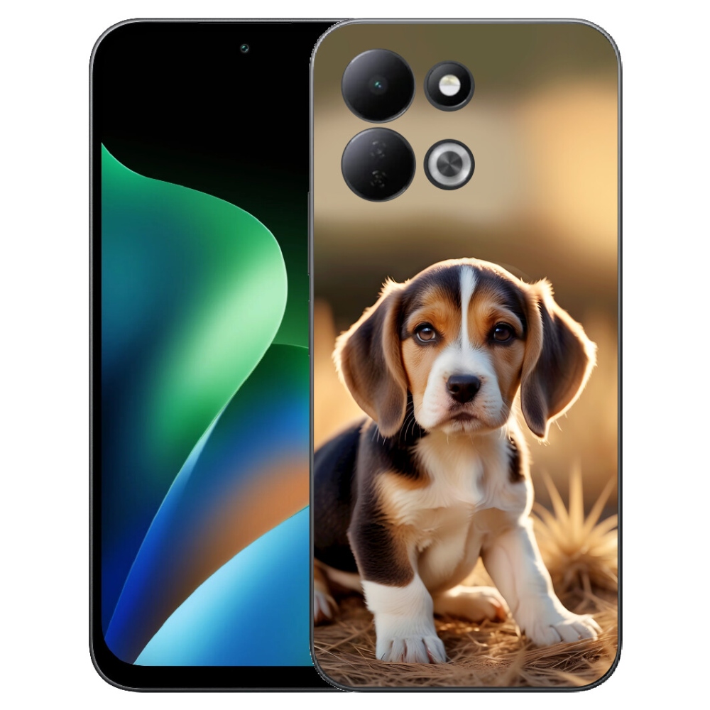mmCase gél tok a Xiaomi Redmi 17 4G/5G-hez – aranyos beagle