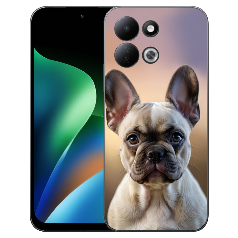 mmCase gél tok a Xiaomi Redmi 17 4G/5G-hez – aranyos francia buldog