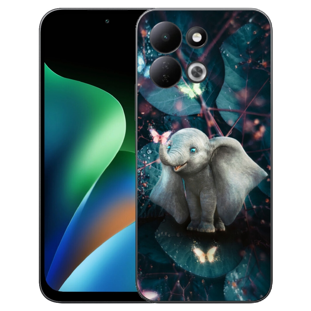 mmCase gél tok a Xiaomi Redmi 17 4G/5G-hez – aranyos elefánt