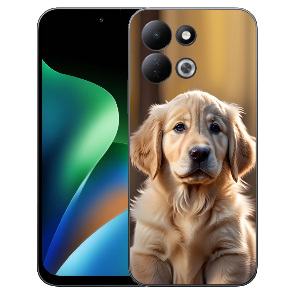 mmCase géltok a Xiaomi Redmi 17 4G/5G-hez – aranyos arany retriever
