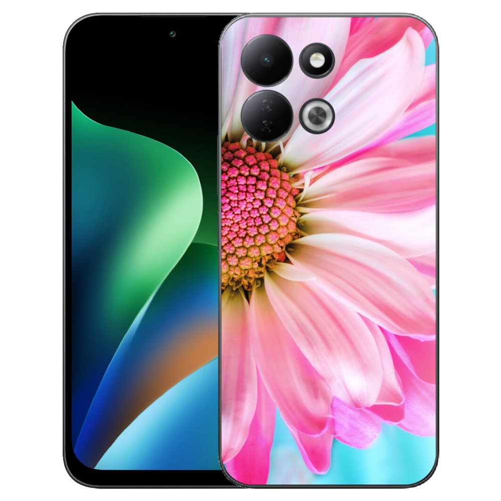 mmCase gélhuzat a Xiaomi Redmi 17 4G/5G-hez – rózsaszín virág