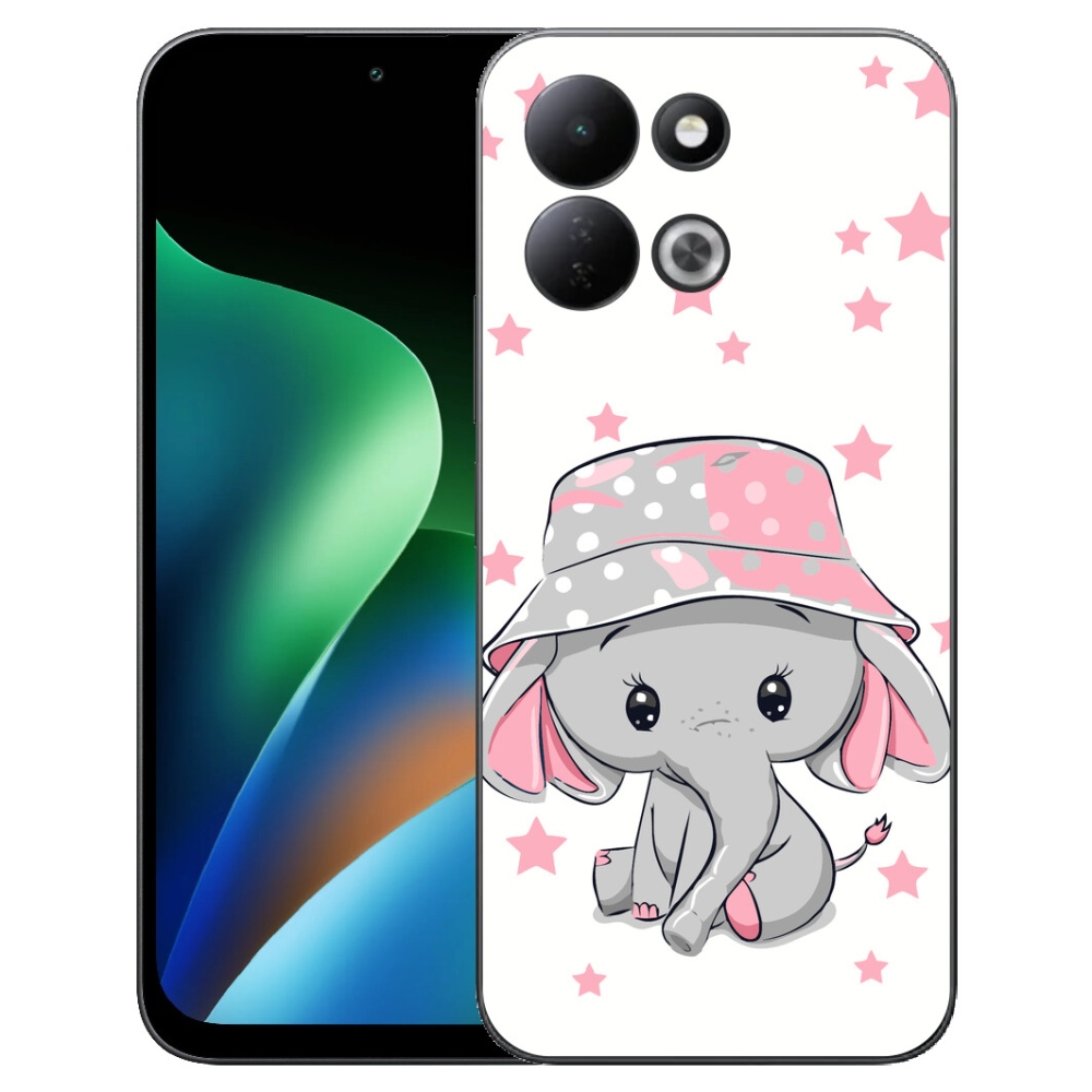 mmCase géltok a Xiaomi Redmi 17 4G/5G-hez – rózsaszín elefánt