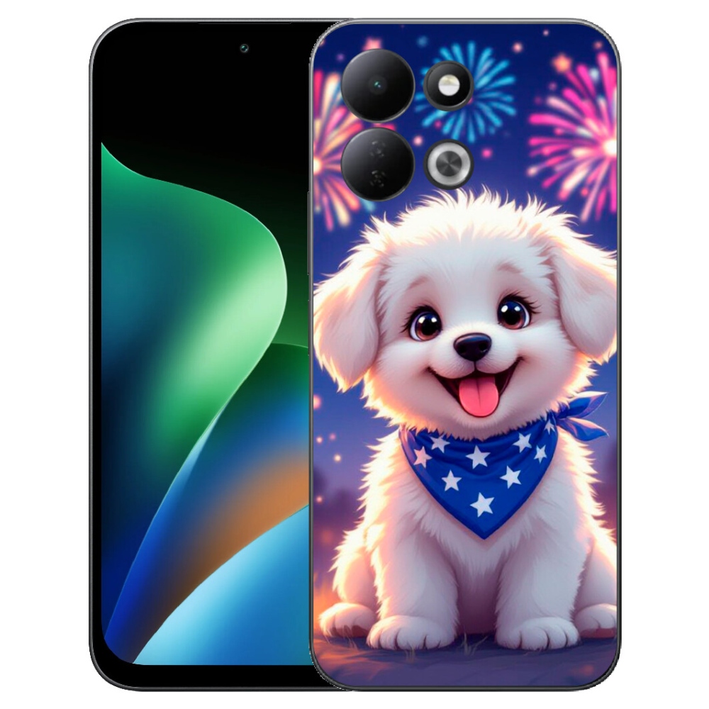 mmCase gél tok a Xiaomi Redmi 17 4G/5G-hez – ünnepi kiskutya