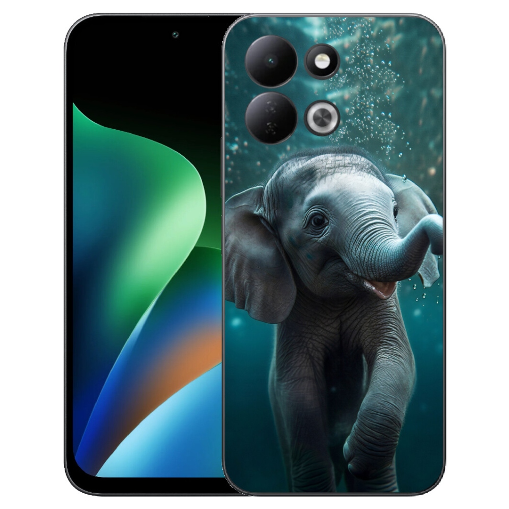 mmCase gél tok a Xiaomi Redmi 17 4G/5G-hez – víz alatti elefántborjú