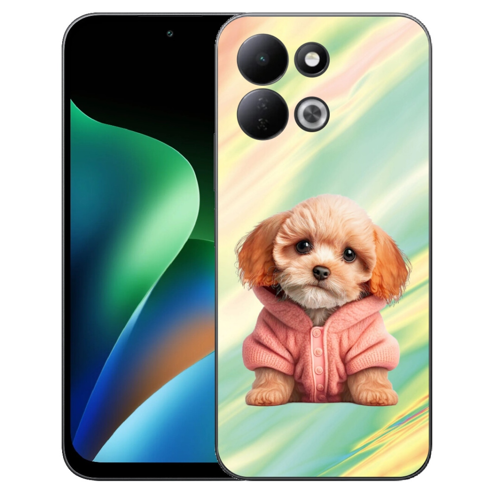 mmCase gél tok a Xiaomi Redmi 17 4G/5G-hez – pulóveres kiskutya