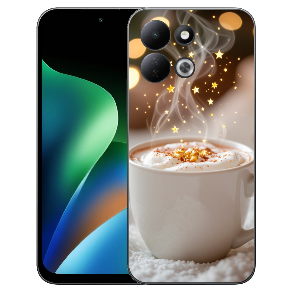 mmCase gél tok a Xiaomi Redmi 17 4G/5G-hez – karácsonyi forró ital