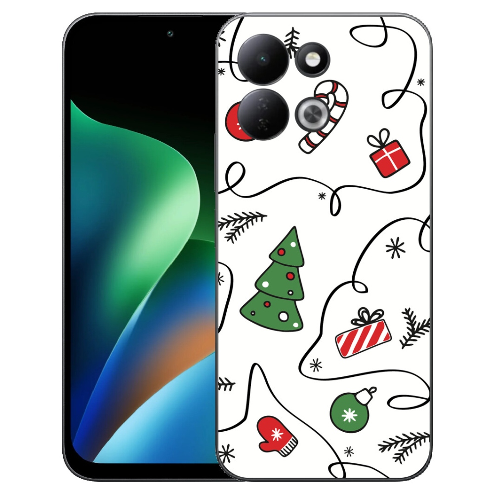 mmCase gélhuzat a Xiaomi Redmi 17 4G/5G-hez – karácsonyi motívumokkal