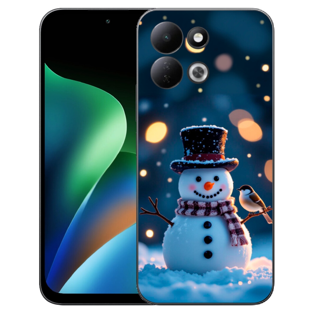 mmCase géltok a Xiaomi Redmi 17 4G/5G-hez – karácsonyi hóember