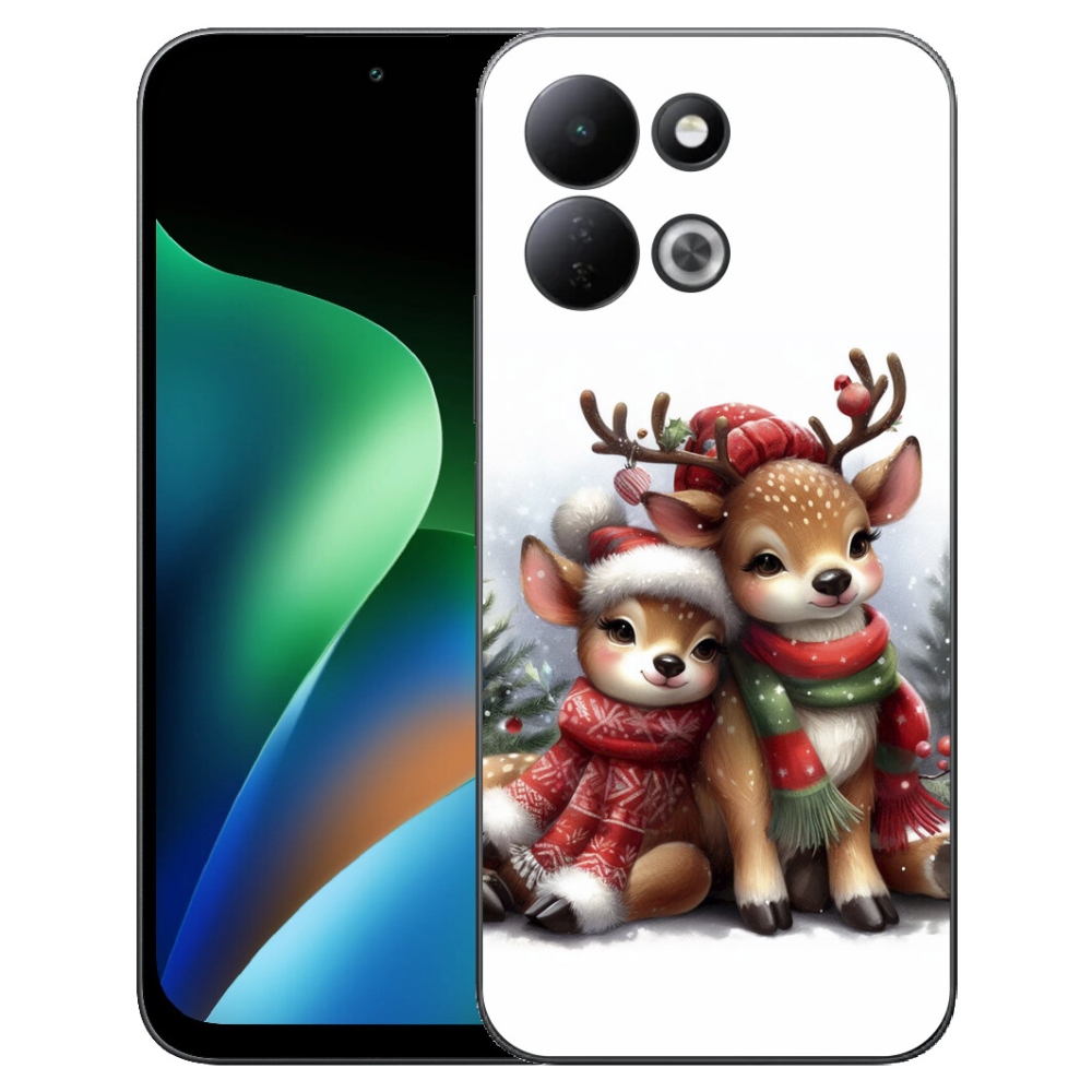 mmCase géltok a Xiaomi Redmi 17 4G/5G-hez – karácsonyi rénszarvasok
