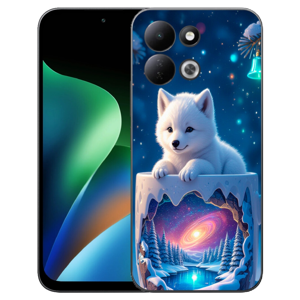 mmCase gél tok a Xiaomi Redmi 17 4G/5G-hez – karácsonyi kiskutya