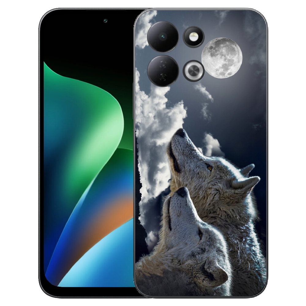 mmCase gélhuzat a Xiaomi Redmi 17 4G/5G-hez – farkasok