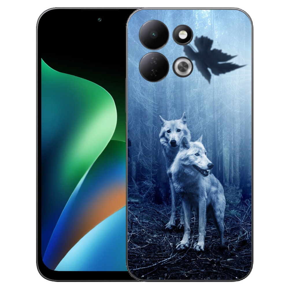 mmCase géltok a Xiaomi Redmi 17 4G/5G-hez – farkasok az erdőben