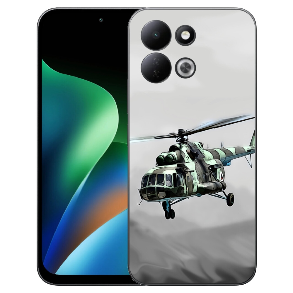 mmCase géltok a Xiaomi Redmi 17 4G/5G-hez – katonai helikopter