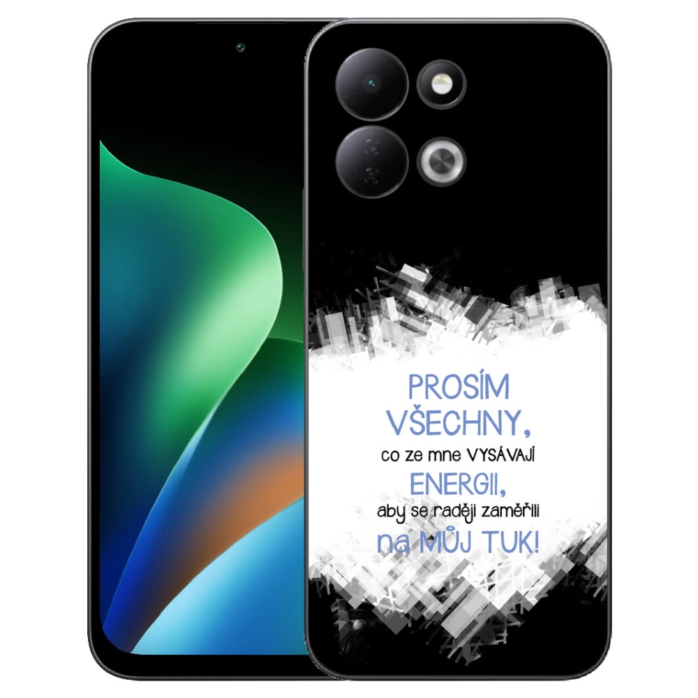 mmCase géltok a Xiaomi Redmi 17 4G/5G-hez – vicces felirat, 1 db, kék