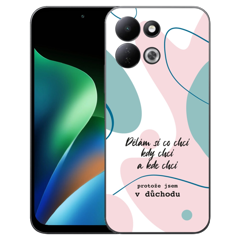 mmCase géltok a Xiaomi Redmi 17 4G/5G-hez – vicces felirat, 10 fehér háttér