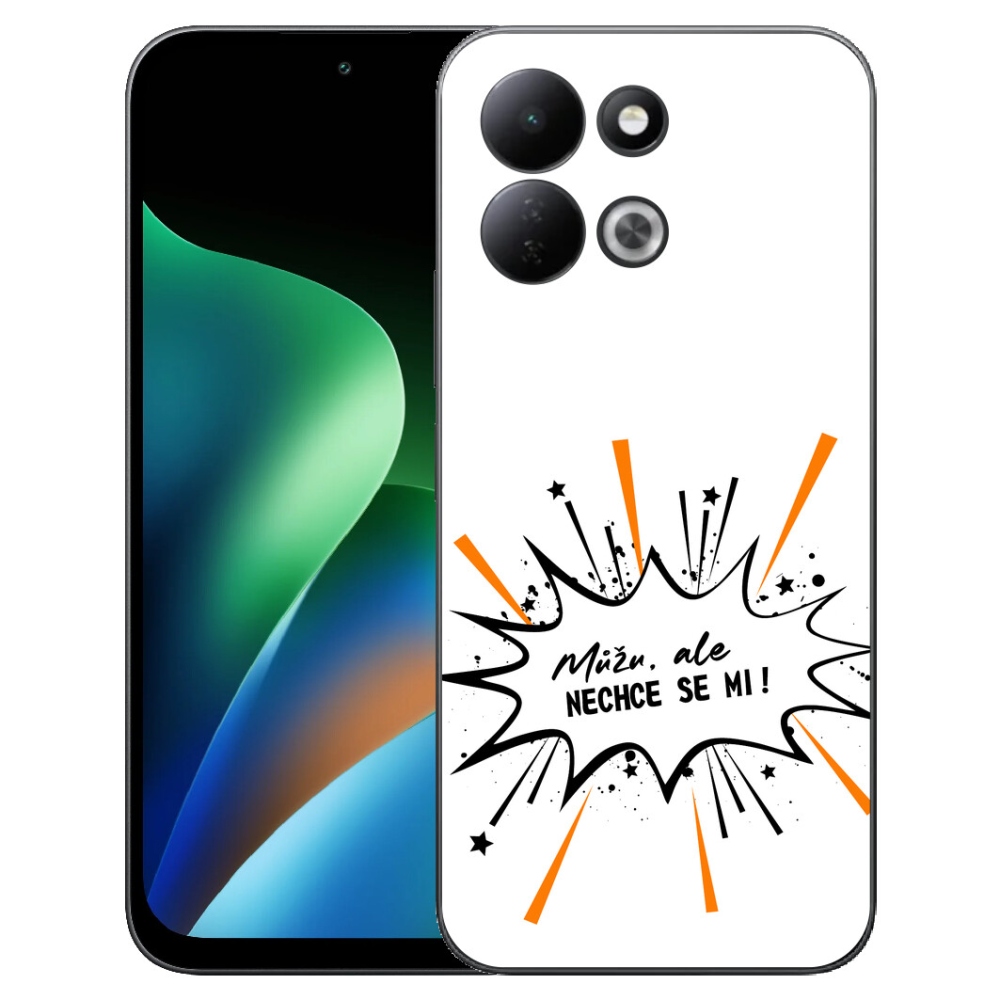 mmCase gél tok a Xiaomi Redmi 17 4G/5G-hez – vicces felirat, 11, fehér háttér