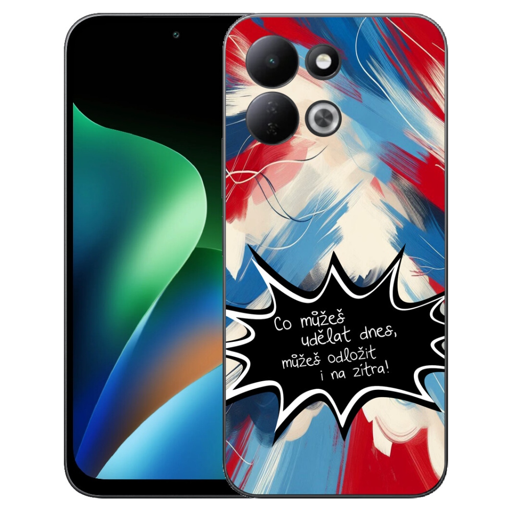 mmCase gél tok a Xiaomi Redmi 17 4G/5G-hez – vicces felirat, fekete háttér