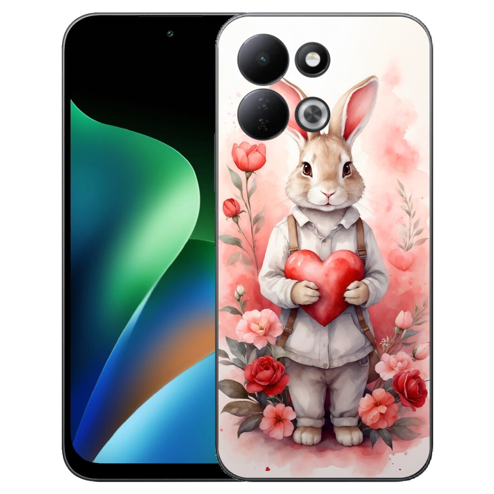 mmCase géltok a Xiaomi Redmi 17 4G/5G-hez – nyuszi szívecskével