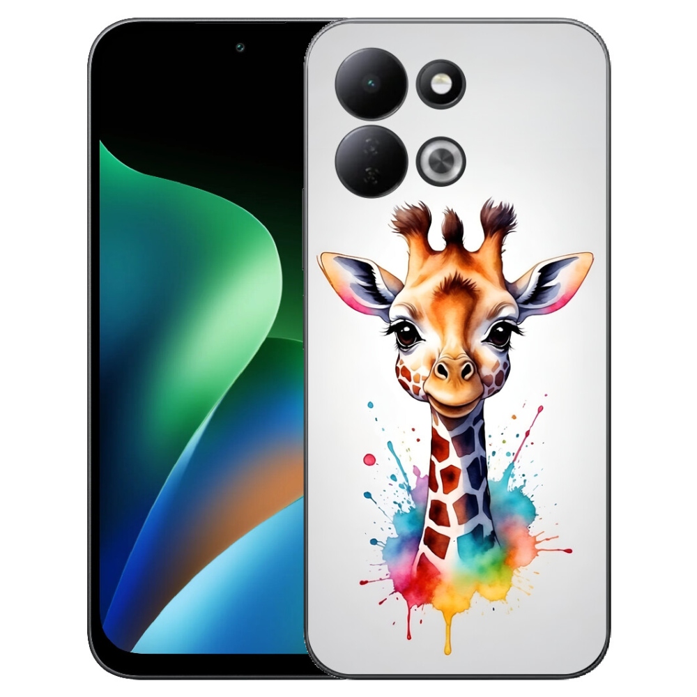 mmCase gél tok a Xiaomi Redmi 17 4G/5G-hez – zsiráf 1