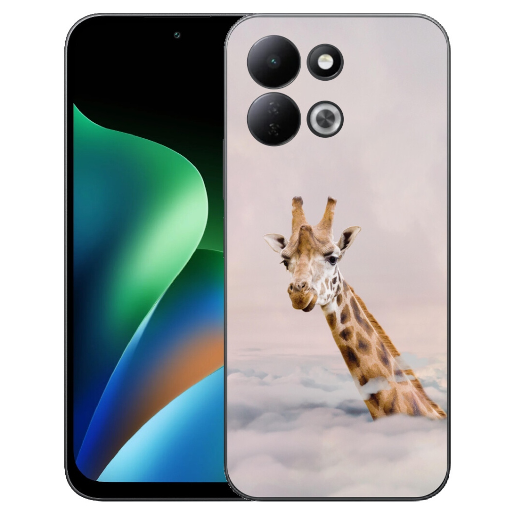 mmCase gél tok a Xiaomi Redmi 17 4G/5G-hez – zsiráf a felhők között