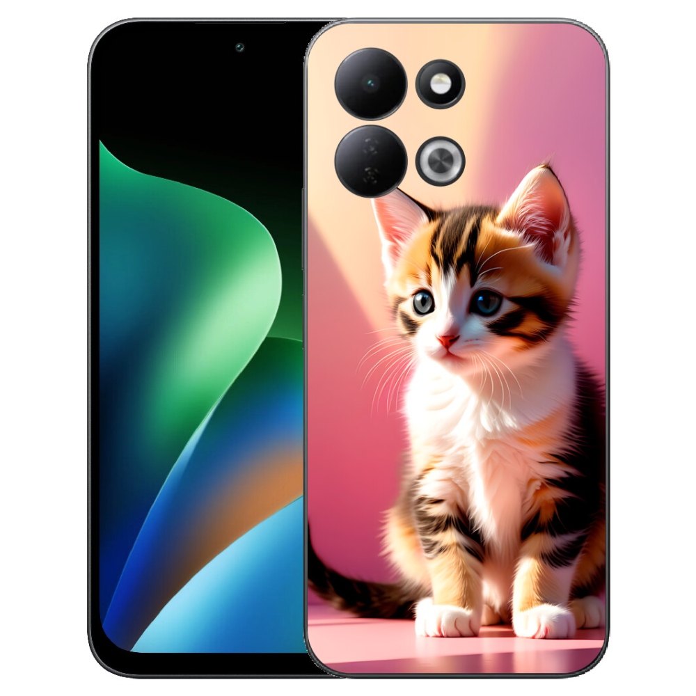 mmCase gél tok a Xiaomi Redmi 17 4G/5G-hez – kíváncsi cica 2