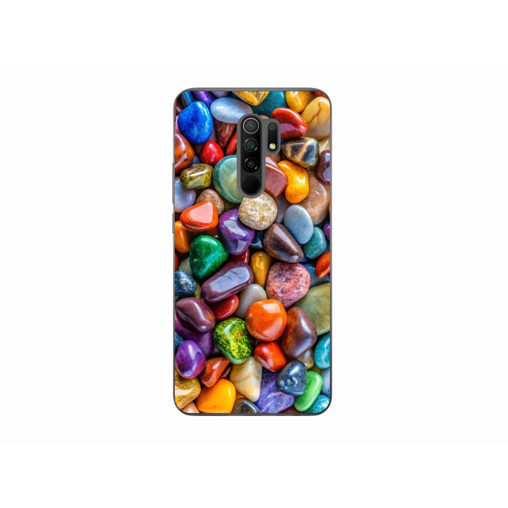 Gél borítás mmCase a Xiaomi Redmi 9-hez - színes strasszkövek