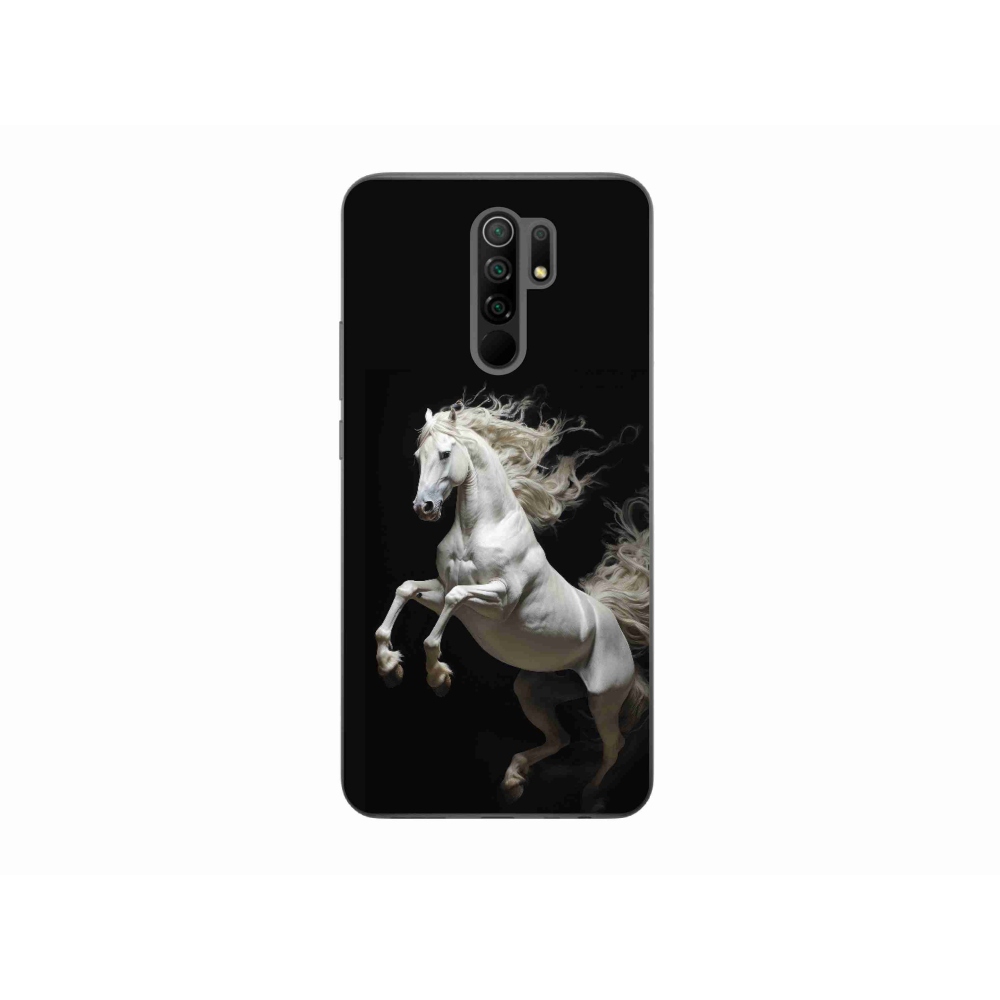 Gél borítás mmCase a Xiaomi Redmi 9-hez - fehér ló 4