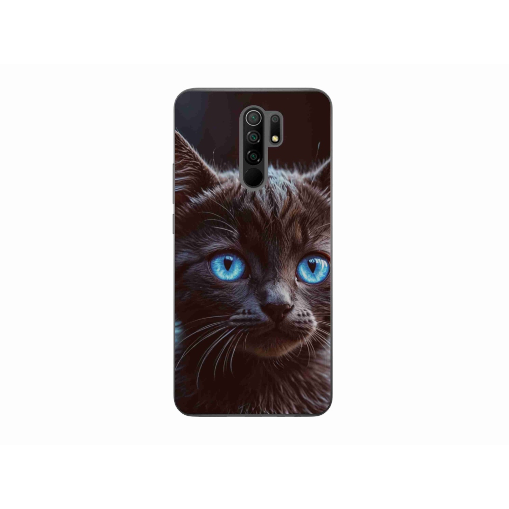 Gél borítás mmCase a Xiaomi Redmi 9-hez - fekete cica 2