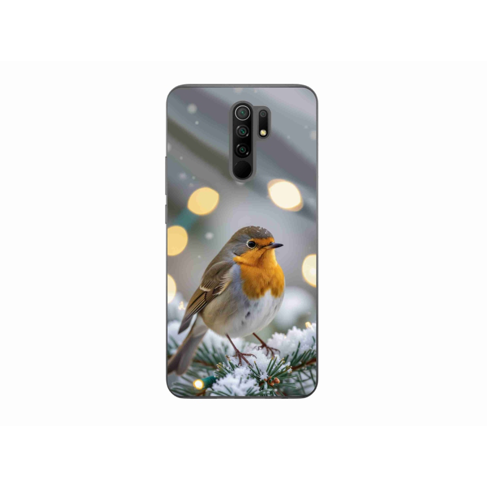 Gél borítás mmCase a Xiaomi Redmi 9-hez - piros télen