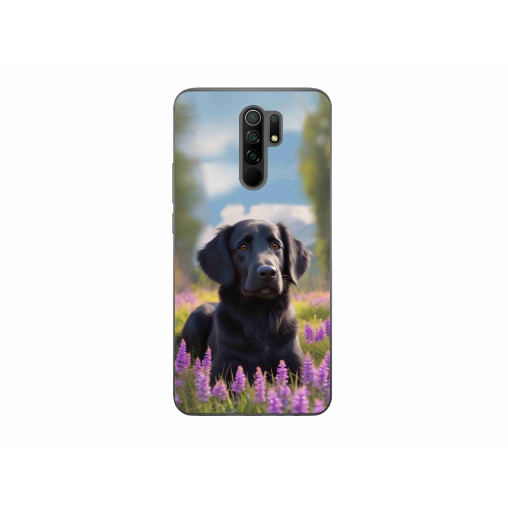 Gél borítás mmCase a Xiaomi Redmi 9-hez - elegáns fekete retriever