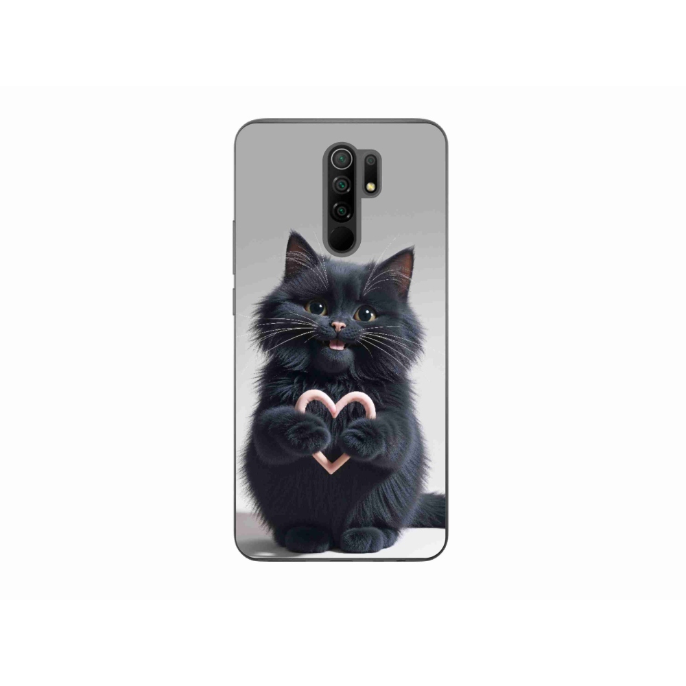 Gél borító mmCase a Xiaomi Redmi 9-hez - macska szeretet 3