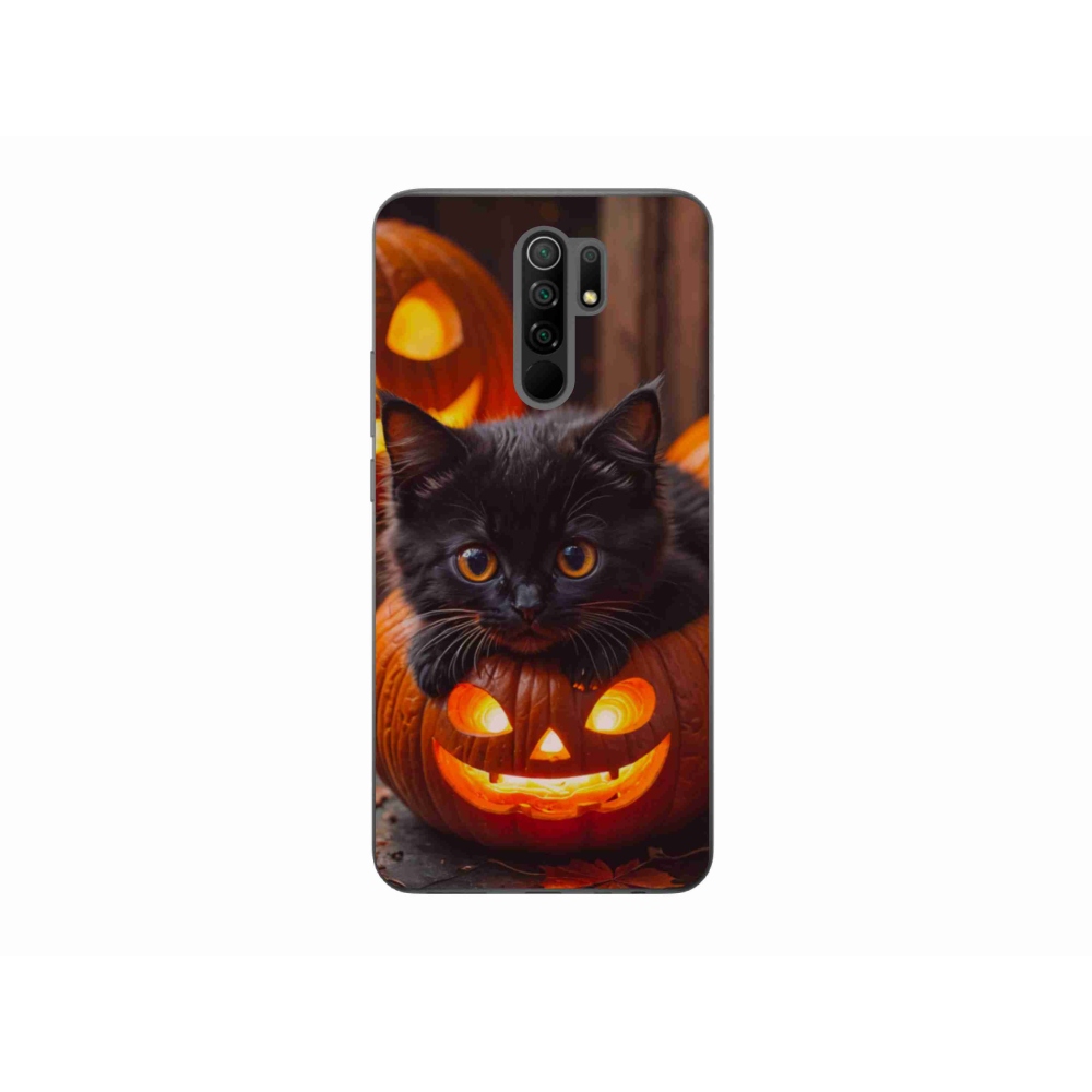 Gél borítás mmCase a Xiaomi Redmi 9-hez - cica és tök