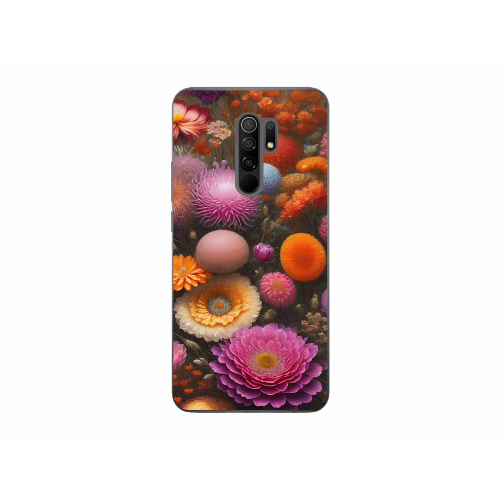 Gél borító mmCase a Xiaomi Redmi 9-hez - virágos kompozíció