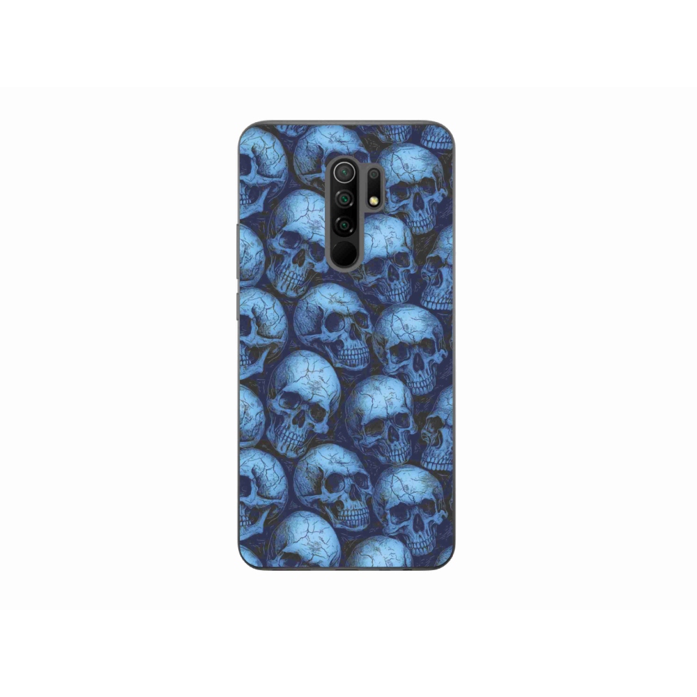 Gél borítás mmCase a Xiaomi Redmi 9-hez - koponyák