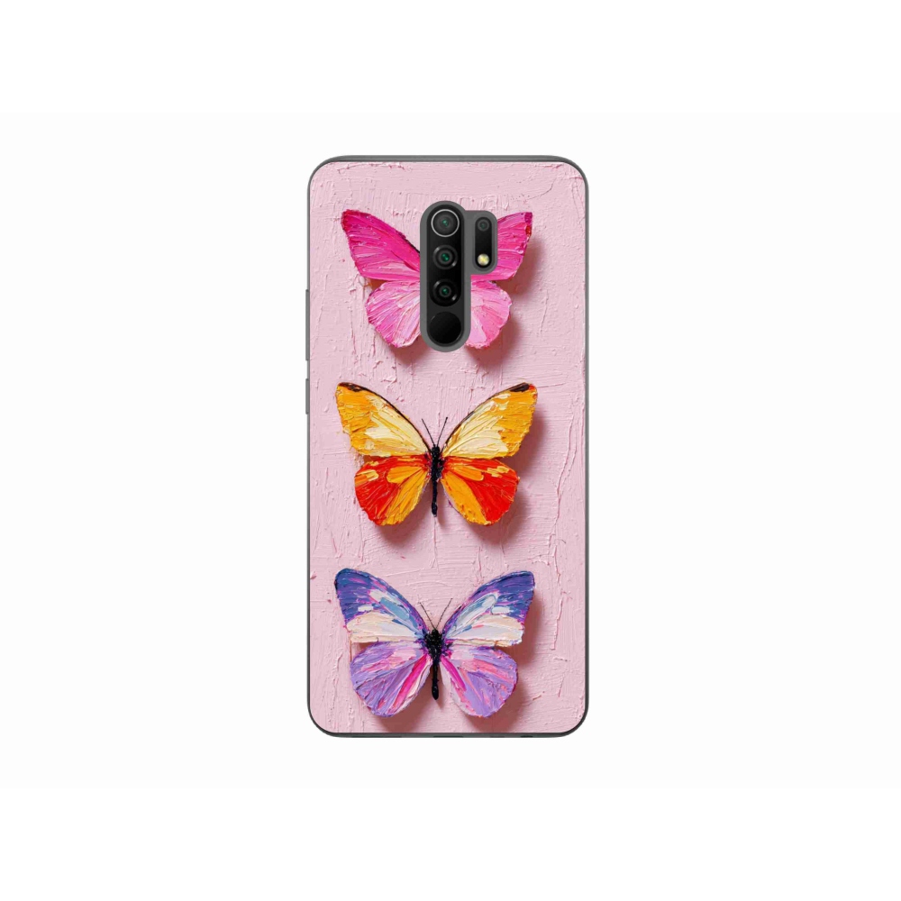 Gél borítás mmCase a Xiaomi Redmi 9-hez - pillangó szentháromság